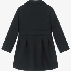 Mayoral Girls Navy Blue Felted Coat Sale