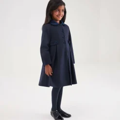 Beatrice amp; George Girls Navy Blue Felted Coat Online