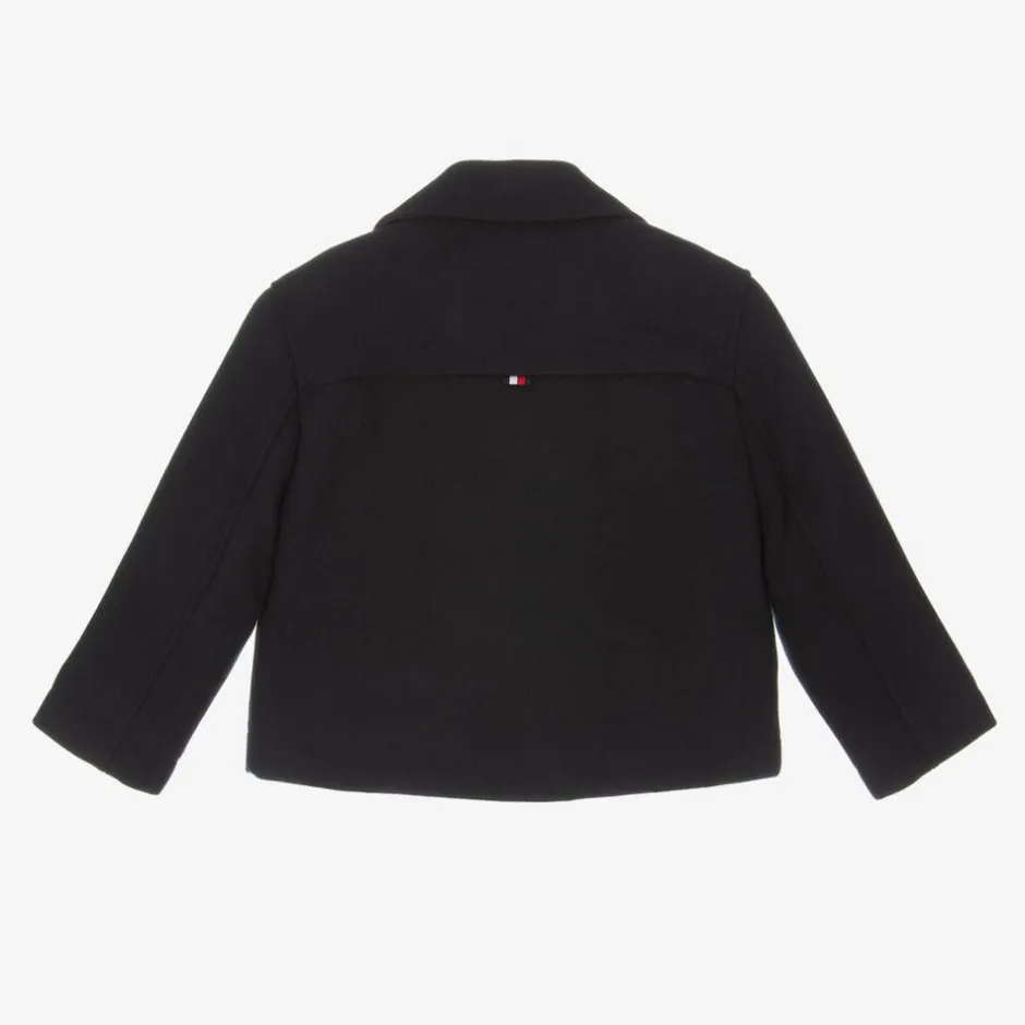 Tommy Hilfiger Girls Navy Blue Felted Peacoat Online