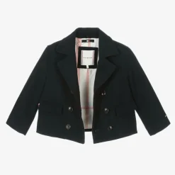 Tommy Hilfiger Girls Navy Blue Felted Peacoat Online