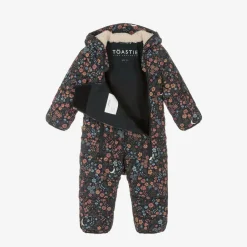 Töastie Girls Navy Blue Floral Snowsuit Online