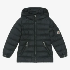 Moncler Enfant Girls Navy Blue Gles Down Padded Jacket Discount