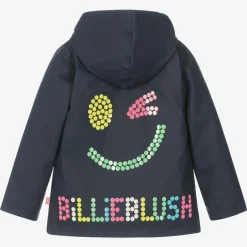 Billieblush Girls Navy Blue Hooded Raincoat Discount