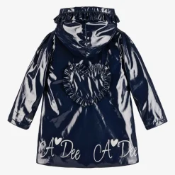 A Dee Girls Navy Blue Hooded Raincoat Sale