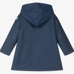 Hatley Girls Navy Blue Hooded Raincoat Outlet