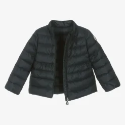 Moncler Enfant Girls Navy Blue Joelle Down Padded Jacket Clearance