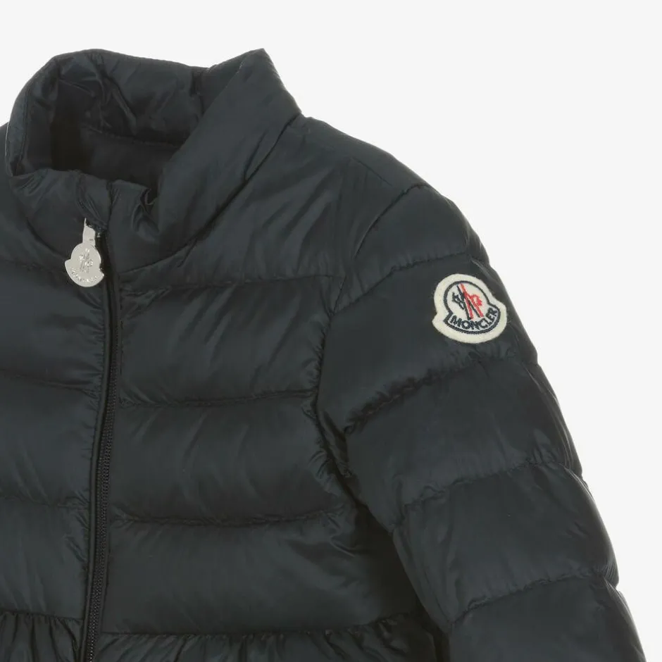 Moncler Enfant Girls Navy Blue Joelle Down Padded Jacket Clearance
