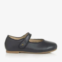 Old Soles Girls Navy Blue Leather Pumps Outlet