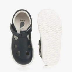 Bobux IWalk Girls Navy Blue Leather Shoes Outlet