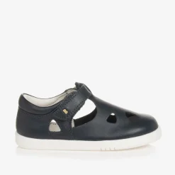 Bobux IWalk Girls Navy Blue Leather Shoes Outlet