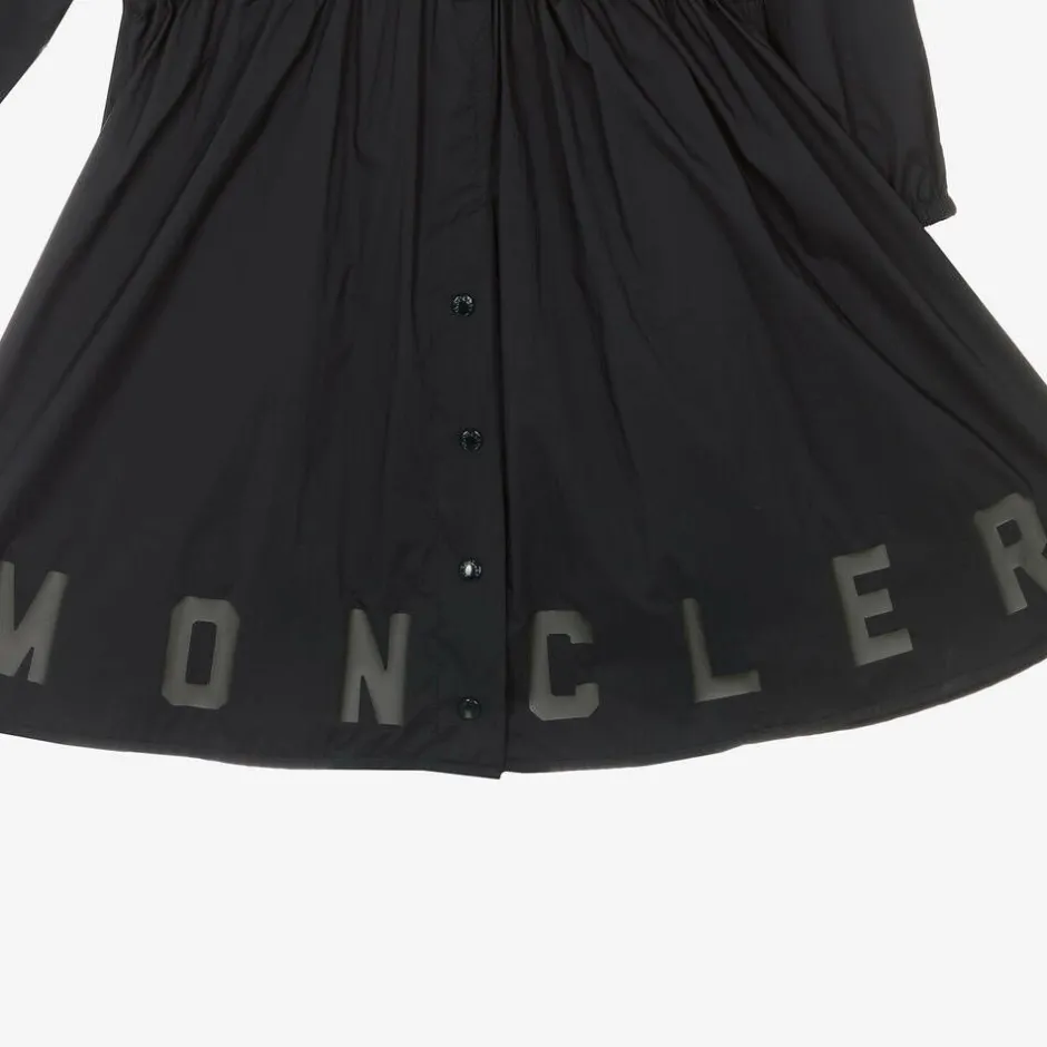 Moncler Enfant Girls Navy Blue Lins Coat Outlet