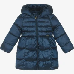 Mayoral Girls Navy Blue Puffer Coat Discount