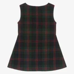 Lapin House Girls Navy Blue Tartan Wool Dress Hot