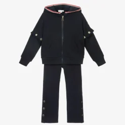 Moncler Enfant Girls Navy Blue Tracksuit Hot