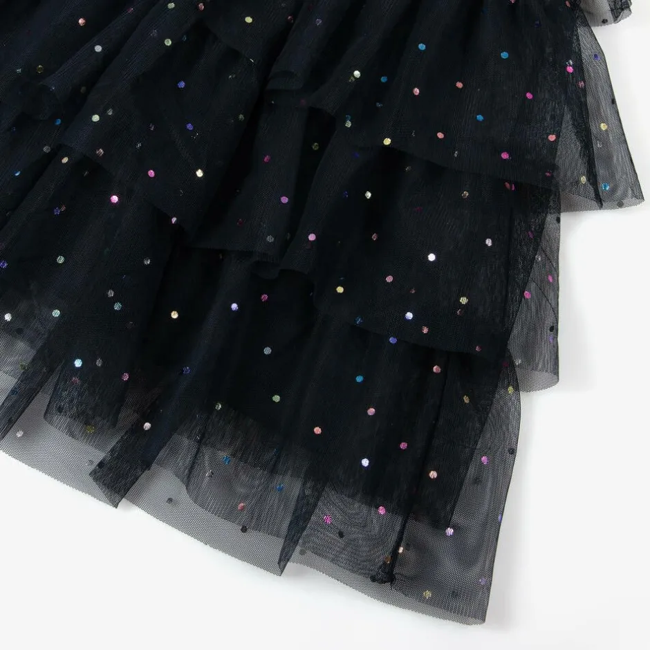 NAME IT Girls Navy Blue Tulle Dress Online