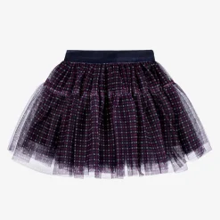 iDO Baby Girls Navy Blue Tulle Skirt New