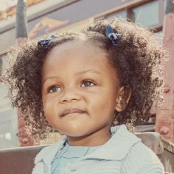 Bowtique London Girls Navy Blue Velvet Bow Hair Clips (2 Pack) Hot