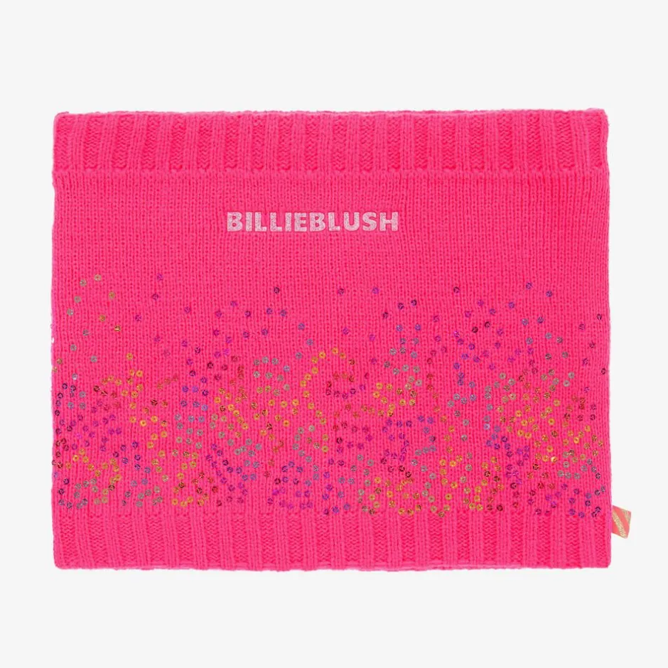 Billieblush Girls Neon Pink Sequin Snood