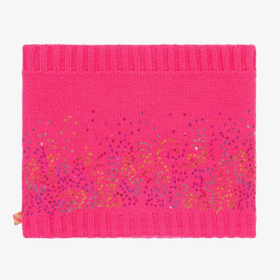 Billieblush Girls Neon Pink Sequin Snood