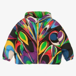 PUCCI Girls Onde Print Puffer Jacket Hot