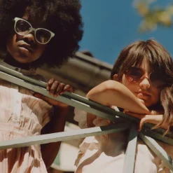 Chloé Girls Orange Hexagonal Sunglasses Outlet