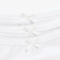 Childrensalon Essentials Girls Organic Cotton Cropped Vest (3 Pack) Hot