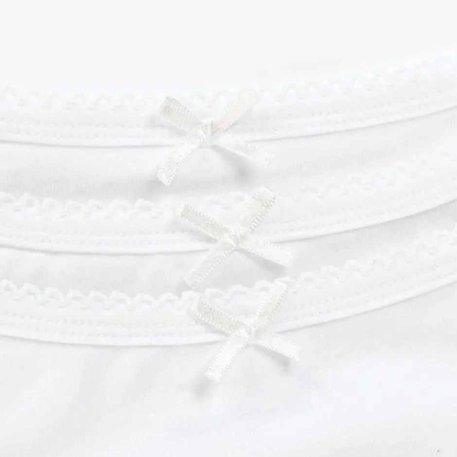 Childrensalon Essentials Girls Organic Cotton Cropped Vest (3 Pack) Hot