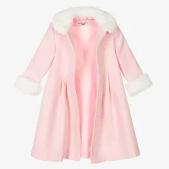 Sarah Louise Girls Pale Pink Coat & Hat Set Online