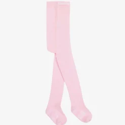 Country Kids Girls Pale Pink Cotton Knitted Tights Hot