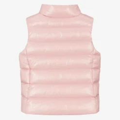 Moncler Enfant Girls Pale Pink Ghany Down Padded Gilet