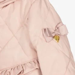 Angels Face Girls Pale Pink Quilted Coat TeaRose Sale
