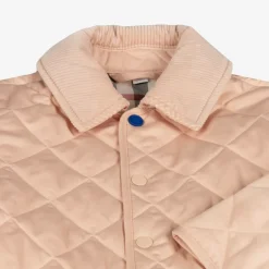 Burberry Girls Pale Pink Quilted Jacket ApricotPink Online