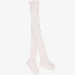 Jacadi Paris Girls Pale Pink Ribbed Tights Hot