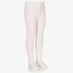 Jacadi Paris Girls Pale Pink Ribbed Tights Hot