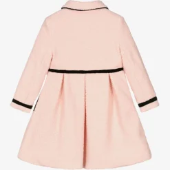 Patachou Girls Pink & Black Bouclé Coat Hot
