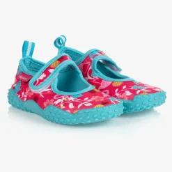 Playshoes Girls Pink & Blue Aqua Shoes Outlet