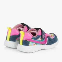 Agatha Ruiz de la Prada Girls Pink & Blue Dot Print Trainers Hot