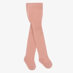 Mayoral Girls Pink & Gold Spot Cotton Tights Outlet