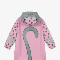 Playshoes Girls Pink & Heart Raincoat New
