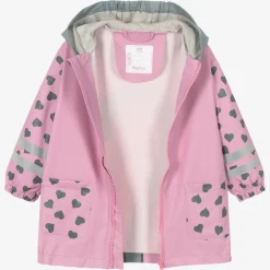 Playshoes Girls Pink & Heart Raincoat New