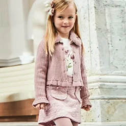 Mayoral Girls Pink & Ivory Skort Online