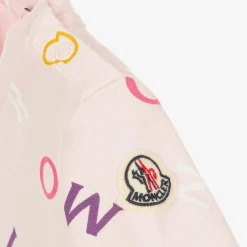 Moncler Enfant Girls Pink & Multi Logo T-Shirt Clearance