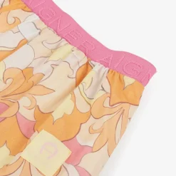 AIGNER Girls Pink & Orange Cotton Tiered Skirt Sale