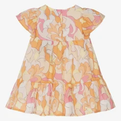 AIGNER Girls Pink & Orange Cotton Dress Best
