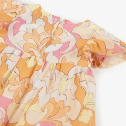 AIGNER Girls Pink & Orange Cotton Dress Best