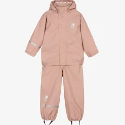 CeLaVi Girls Pink 2 Piece Rainsuit