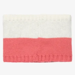Boboli Girls Pink & White Heart Snood Best