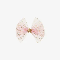 Bowtique London Girls Pink & Gold Hair Clip (10cm) Best