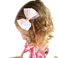 Bowtique London Girls Pink & Gold Hair Clip (10cm) Best