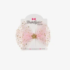 Bowtique London Girls Pink & Gold Hair Clip (10cm) Best
